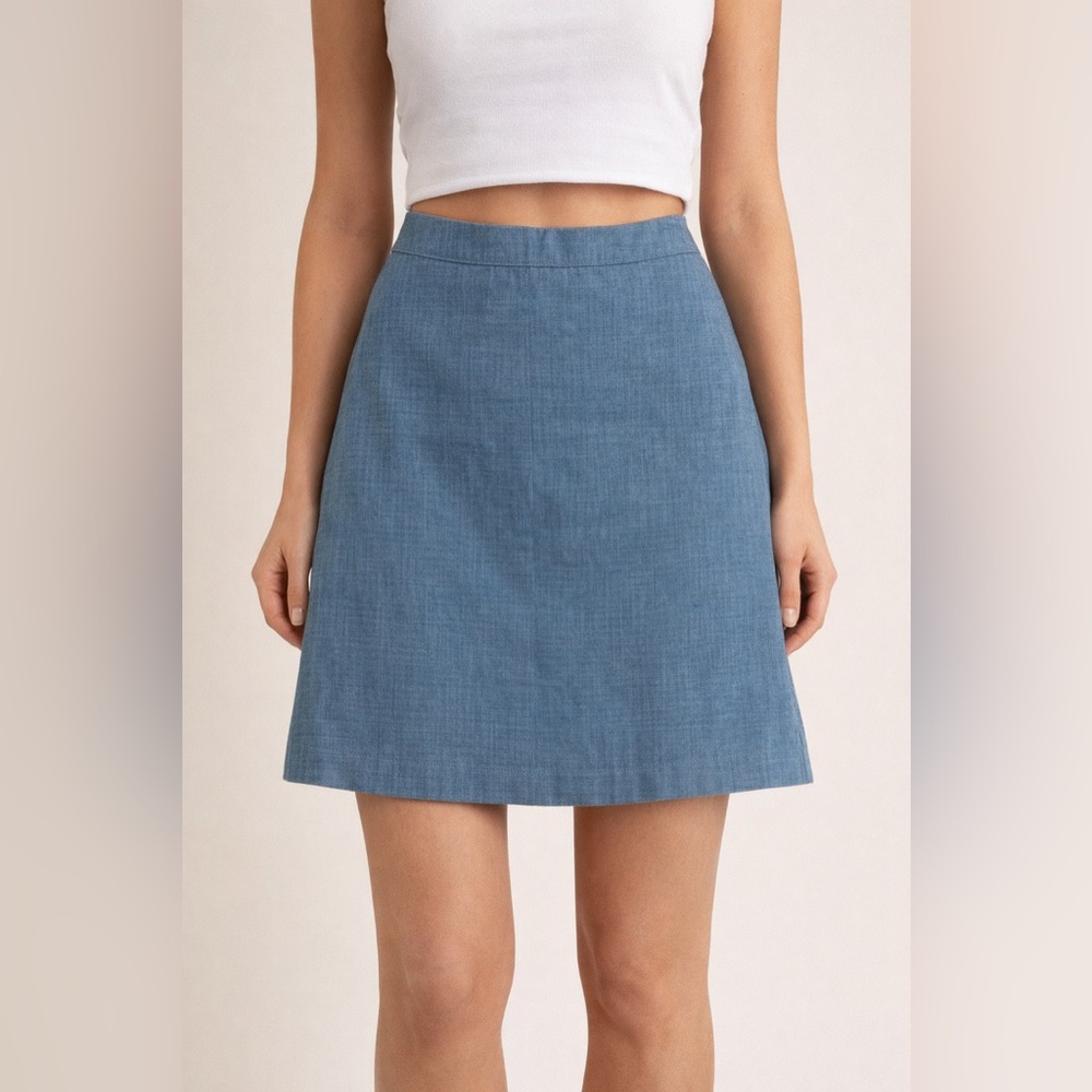 Escada Sport Grey Wool Lined Midi Skirt